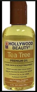 Hollywood Beauty Premium Oil Tea Tree Oil Skin & Scalp Treatment 2 oz New - Picture 1 of 3