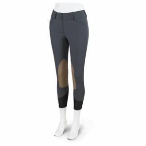 R.J. Classics Anna Mid-Rise Front Zip Breeches - Graphite - Picture 1 of 1