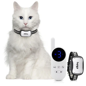 eXuby - Cat Shock Collar w/Remote - Sound, Vibrate & Shock Mode - White Remote - Picture 1 of 1