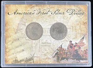 "America's First Silver Dollar" 1783 8 Reales Silver Shipwreck Coins Set of 2 - Picture 1 of 12