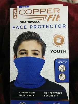 Copper Fit Guardwell Face Protector Blue Youth New - Image 1 of 3