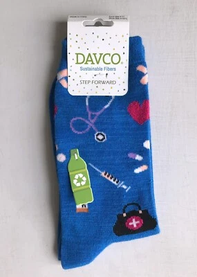 Calcetines Davco Mujer Novedad Dr Enfermera Talla 9-11 Materiales Reciclados Paso Adelante Foto 1 de 4