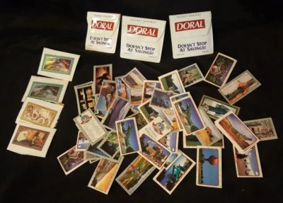 Lote de 60 tarjetas de coleccionista Doral y 3 ceniceros de bolsillo publicidad 1999 2000 2001 Foto 1 de 4