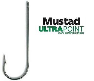 Mustad Ultrapoint 3261NP-BN Aberdeen Sea Hooks_ Packs of 25_ Sizes 6-6/0 