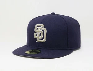 New Era 5950 Hat Men Boys San Diego Padres Road Wool 2007 Collectible Cap 6 7/8 - Picture 1 of 5