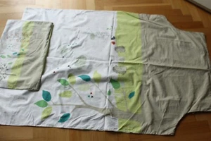 2 pcs Vertbaudet bedding pillowcase and sheets tree green hedgehog cot - Picture 1 of 3