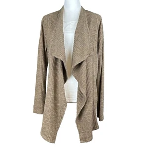 Kori America size large coffee colored open flared cardigan - Picture 1 of 9