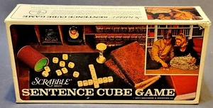 Vintage 1971 Scrabble Brand Sentence Cube Game Complete - Picture 1 of 6