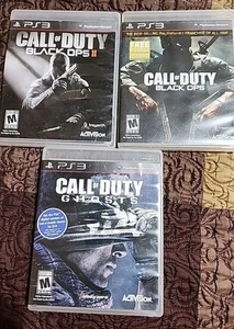 Ps3 Call Of Duty, Ghosts, Black Ops, Black Ops2 Lot Of 3 - Picture 1 of 23