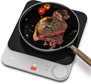 TOKIT Induktionskochfeld Kochplatte Induktionskochplatte Glas 9 Stufen 2100W - Bild 1 von 7