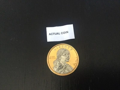 2011 P Sacagawea Platinum & Gold Highlighted $1 Coin - Image 1 of 4