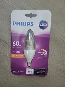 Philips 60 W, Soft White Light, 7w LED, Warm Glow new - Picture 1 of 5