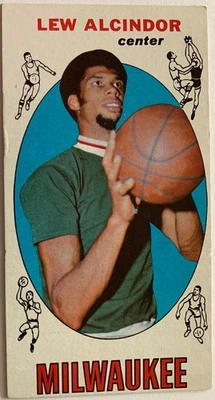 LEW ALCINDOR 1969/70 Topps #25 Tall Boy ROOKIE RC Bucks Salón de la fama Foto 1 de 2