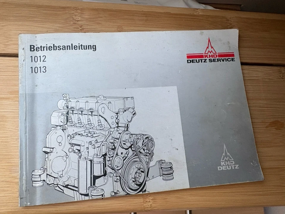 Deutz Werkstatthandbuch BF4M 1012 1013 Service Wartung Betriebsanleitung KHD - Bild 1 von 4