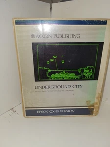 ๐ฎ Underground City for Epson QX-10 - Rare CIA-Themed Vintage Game - Afbeelding 1 van 3