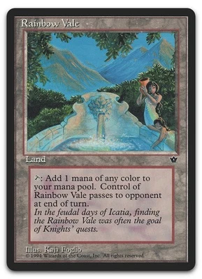 Rainbow Vale (LP) Fallen Empires FEM Magic MTG - Image 1 of 2