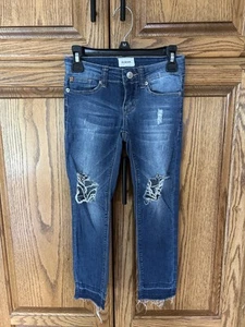 Hudson Girls 7 Distressed Denim Jeans - Picture 1 of 3