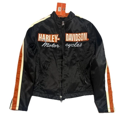 Chaqueta de motocicleta Harley Davidson Retro Café para mujer extra pequeña con cremallera completa nueva con etiquetas Foto 1 de 4