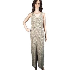 Whistles Jumpsuit weites Bein ärmellos Leopardenmuster Größe 6 - Bild 1 von 12