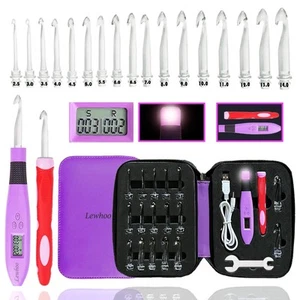 17 Sizes Digital Crochet Hooks with Counter 2.50~14.0mm, Lighted Crochet Hook... - Picture 1 of 7