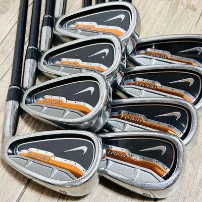 NIKE IGNITE Iron Set 4-9+Pw+Sw Graphite Shaft Flex-R 8pcs Right-Handed Used - Image 1 of 4