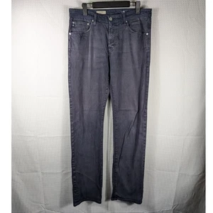 AG Adriano Goldschmied The Protégé Pants 35x36 Navy Straight Leg Stretch Cotton - Picture 1 of 5