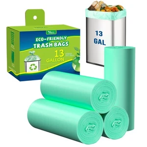 Kitchen Trash Bags 13 Gallon: Biodegradable Tall Kitchen Garbage Bags Strong ... - Picture 1 of 6