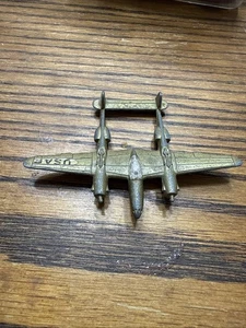 Vintage P38 Lightning Diecast WW2 Fighters Flugzeug Dyna Flight Zylmex - Bild 1 von 2