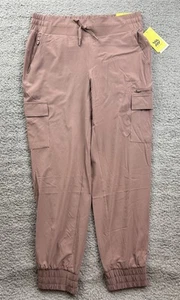 All in Motion Women's Size Medium Mid Rise Active Light Cargo Joggers Brown - Picture 1 of 9