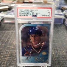 1997 UD Ice Champions 2  Die Cut Wayne Gretzky # 1 #ed 84/100 PSA 7