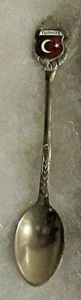 #533) SILVER PLATED TEA SPOON TURKIYE TURKEY COUNTRY WESTERN ASIA ANATOLIAN  - Picture 1 of 2