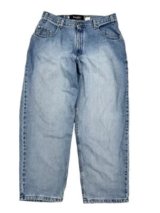 Vtg Levi's Silvertab Baggy Jeans Sz 36 Meas 34x29 Blue Y2K Denim Hip Hop 90s Tag - Picture 1 of 13