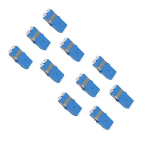 10Pcs LC to LC Adapter Singlemode Multimode Duplex Fiber Optic Connector Coupler - Afbeelding 1 van 11