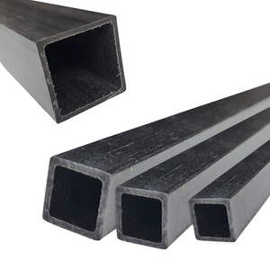 CFK Vierkantrohr pultrudiert Carbon Kohlefaser Rohr Karbon Quadratrohr, 1 Meter - Bild 1 von 27
