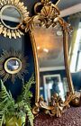 Large 32" Vintage-Gold Gilt Ornate Hollywood Regency Wall Mirror HORCHOW FRench