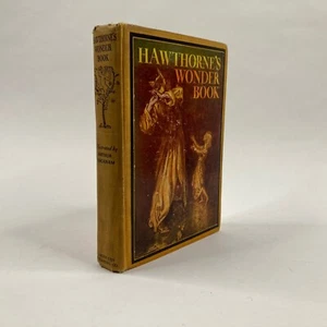 1920's A Wonder Book by Nathaniel Hawthorne, ARTHUR RACKHAM Illustrations, VG - Picture 1 of 14