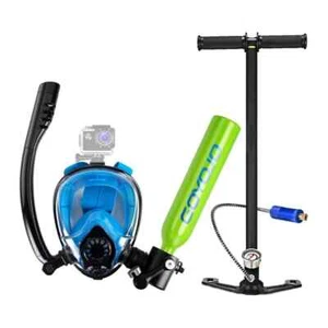 GOYOJO 0.5L Reusable Mini Scuba Tank with Diving Mask, 15-20 Mins Portable Lung - Picture 1 of 12