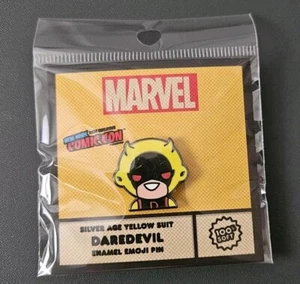 NYCC 2024 exclusive DAREDEVIL SILVER AGE yellow suit PIN Marvel 100% Soft Emoji - Picture 1 of 1