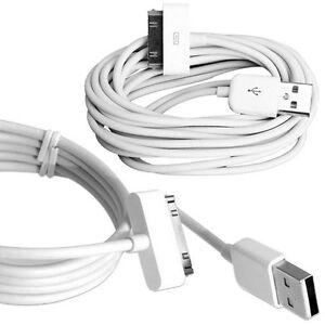 2M 30 Pin Cable USB Charging Charger Data Lead for iPhone 4S 4 3GS iPod iPad 3 2