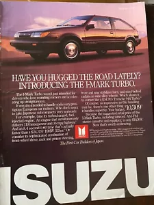 Isuzu I-Mark Turbo,Full Page Vintage Print Ad - Picture 1 of 1
