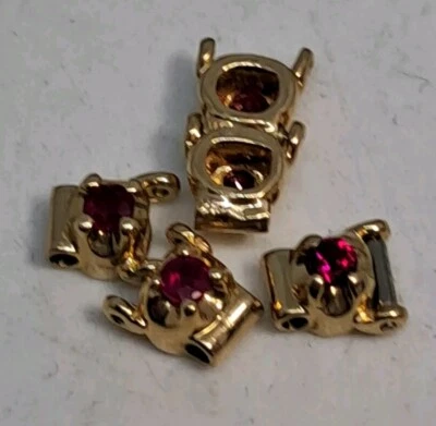 Original KASPAR & ESH Add A Link Bracelet Links # 864/R/1 - Image 1 of 3