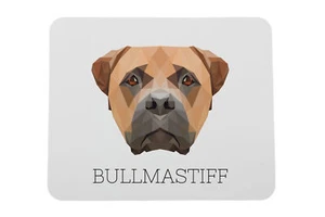 Bullmastiff geometrische onderlegger Art-Dog - Afbeelding 1 van 4