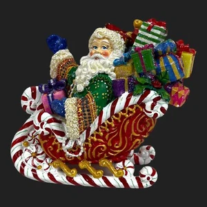 Christopher Radko Candy Ride Santa II Christmas Ornament Hand Painted 2002 - Picture 1 of 8