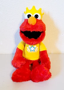 2013 Hasbro Sesame Street LET'S IMAGINE ELMO Crown Interactive Talking Plush 15" - Picture 1 of 7