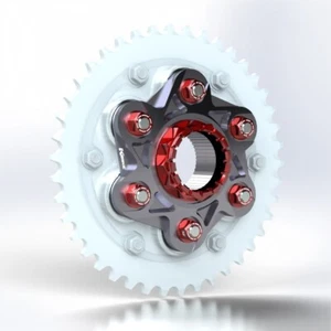Kbike flangia porta corona con dadi per Ducati Panigale V4 / V4S - Picture 1 of 1