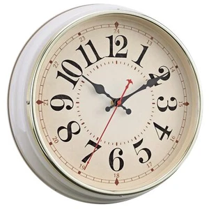Wall Clock Metal 12.4" Retro Vintage Wall Clocks Countryside Silent Non Ticki... - Picture 1 of 9