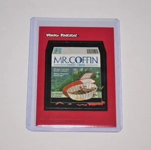 WACKY PACKAGES MR. COFFIN Sticker NEUWERTIG - Bild 1 von 2