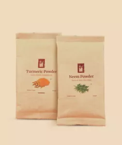 Kombipackung Isha Life Neem & Kurkuma Pulver je 100g + kostenloser Versand l - Bild 1 von 7