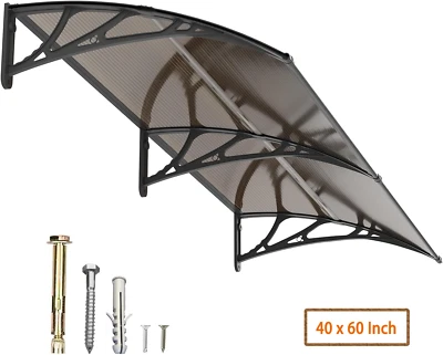 GUANSU-CN 40"x 60" Awnings Canopy for Patio Window Front Door Porch All Weather Shelter