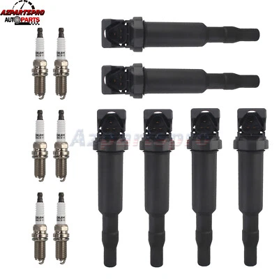 6x Ignition Coil & Spark Plug for BMW 325i 325xi 330i 330xi 2006 328xi 2007-2008 - Image 1 of 4